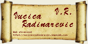 Vučica Radinarević vizit kartica